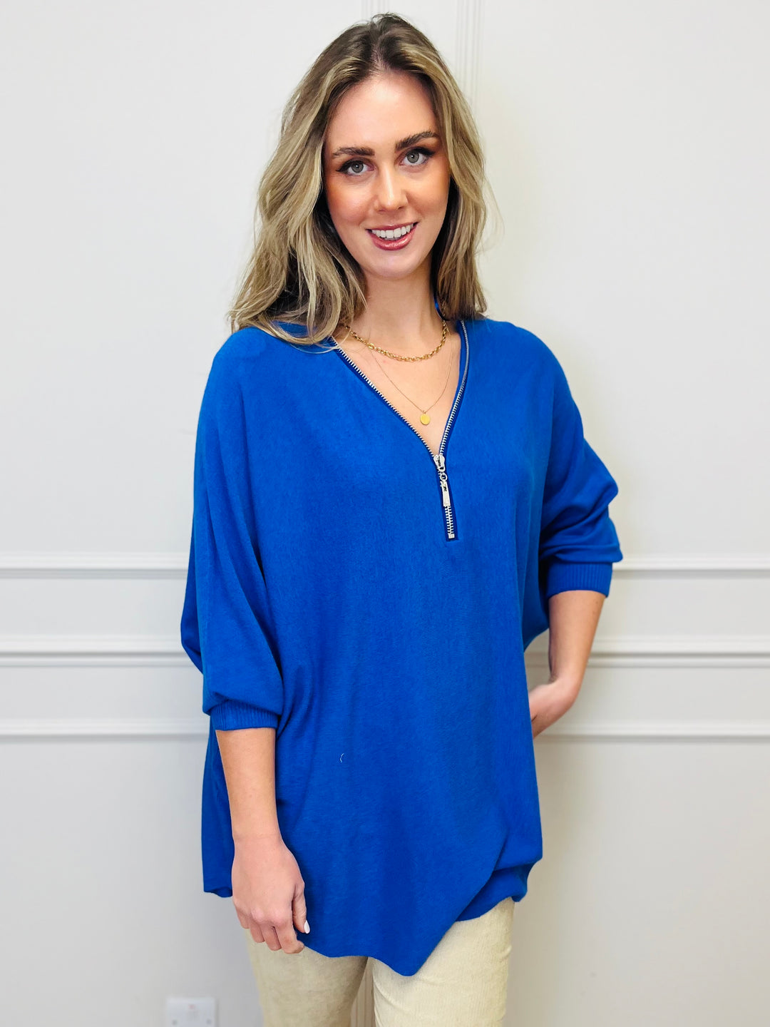 "CASSIDY" Luxury Soft Jumper-Royal Blue