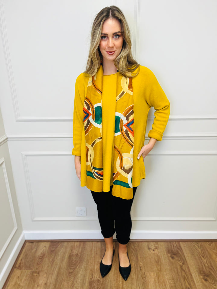 "GEORGIA" Basic Soft Jumper-Mustard