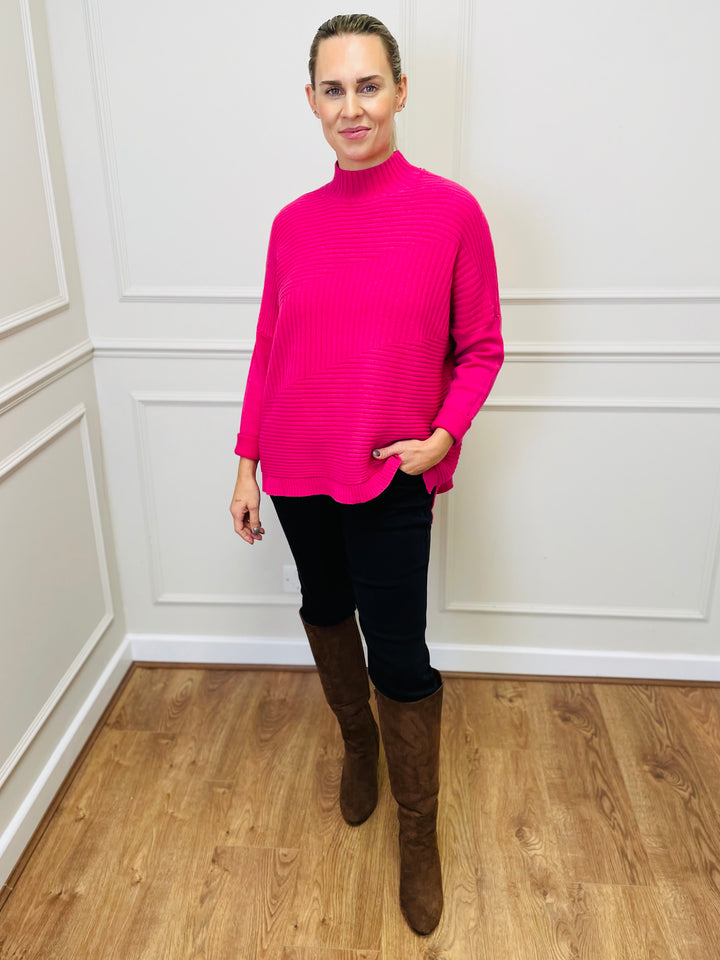 "LULU" Knitted Jumper-Pink