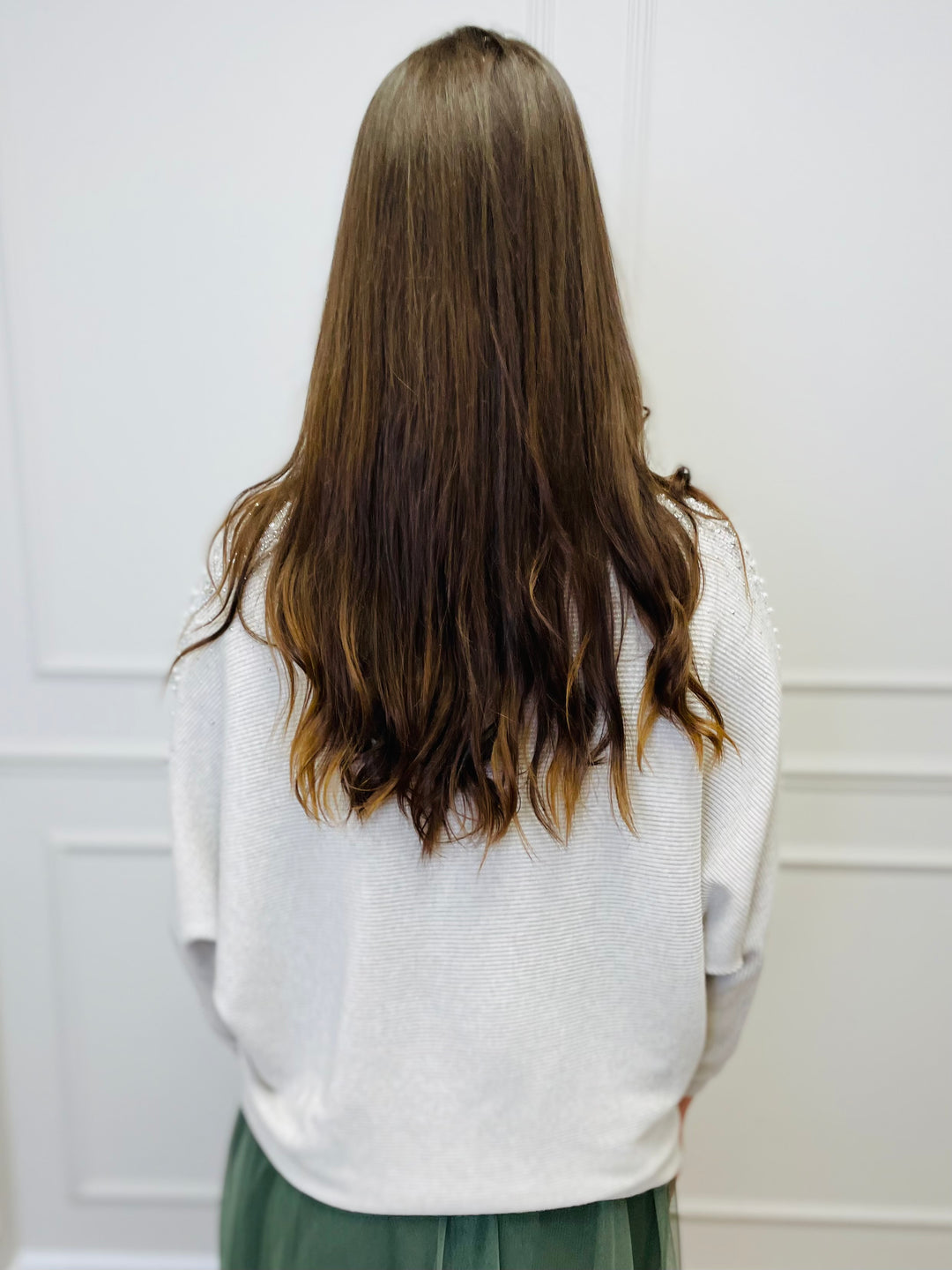 "MAYA" Pearl Jumper-Cream