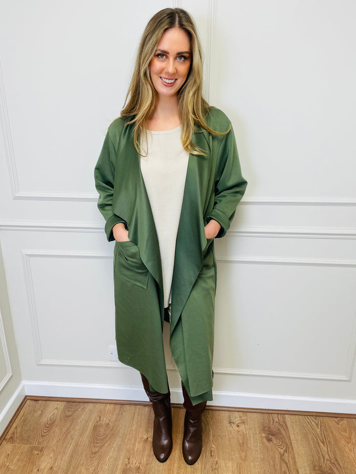 "ELAINE” Waterfall Jacket-Green