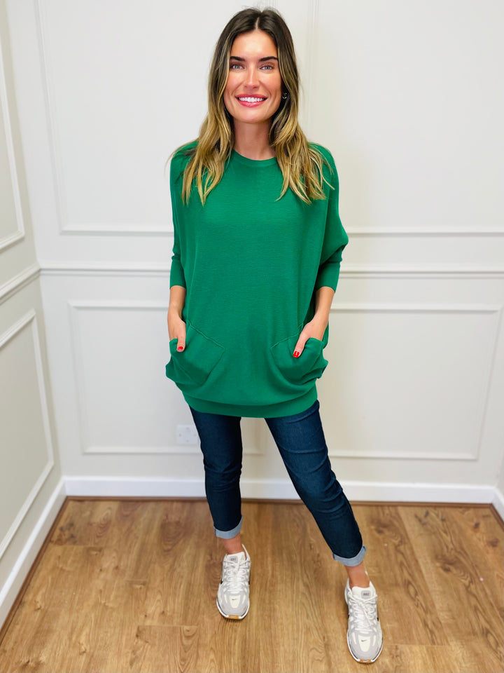 "MOLLY" Super Soft Jumper-Emerald Green