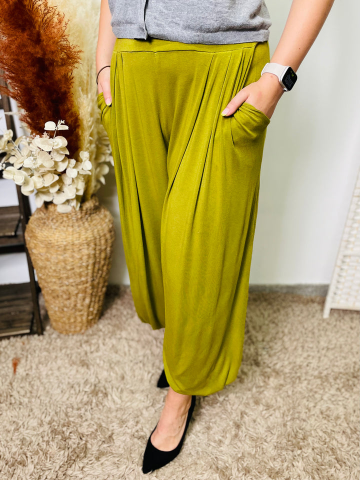 "TAMI" Harem Trouser-Lime Green