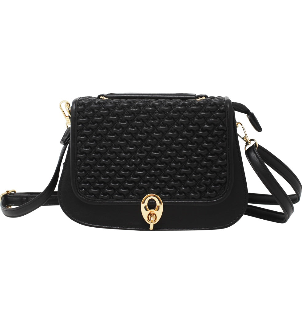 Small Quilted Handbag-Black