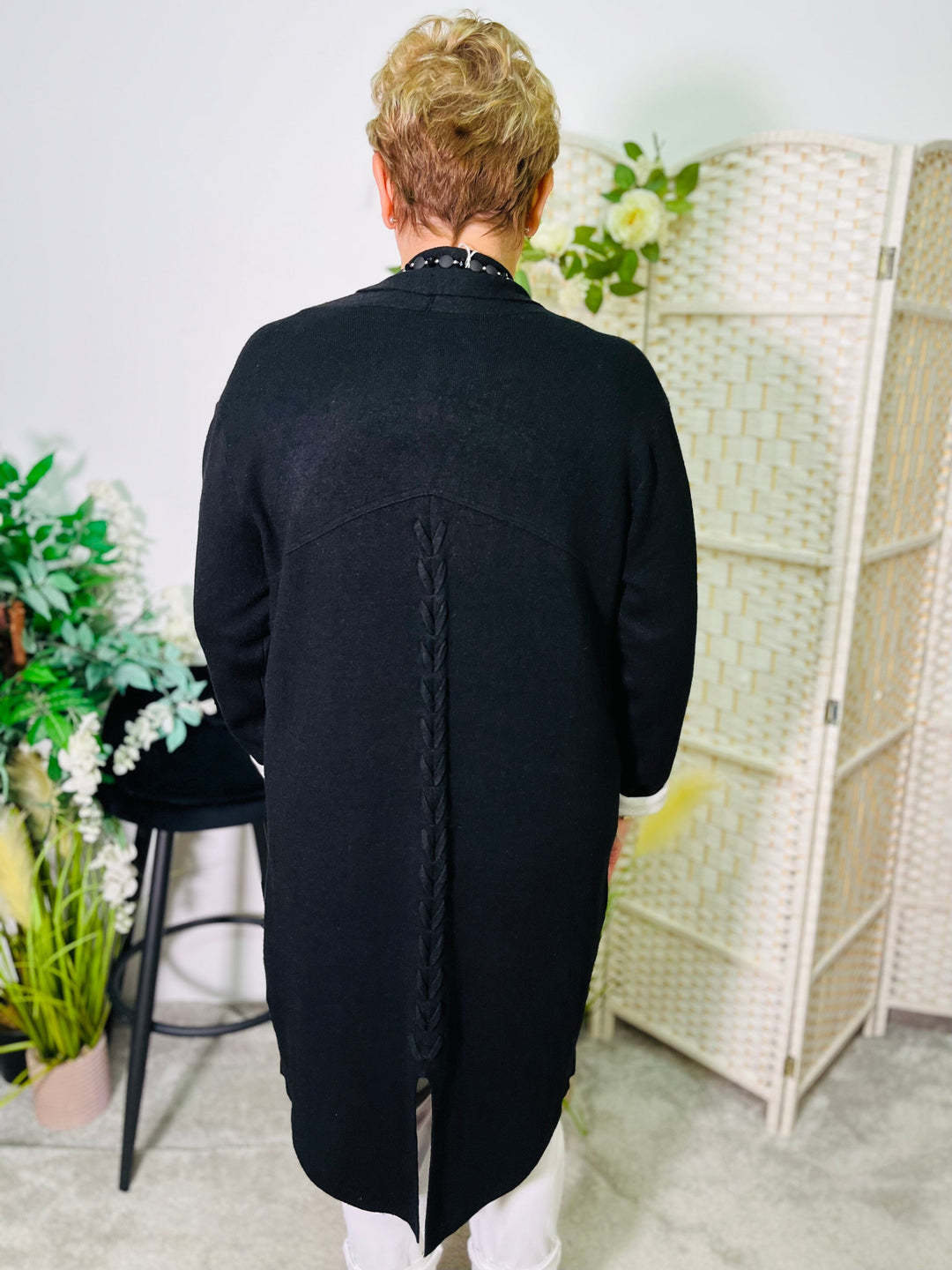 "LYDIA” Soft Cardigan-Black