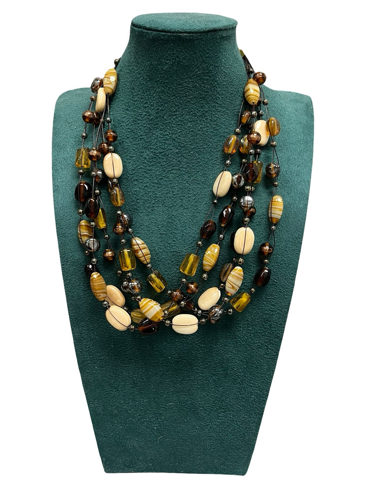 Tan & Cream Statement Necklace