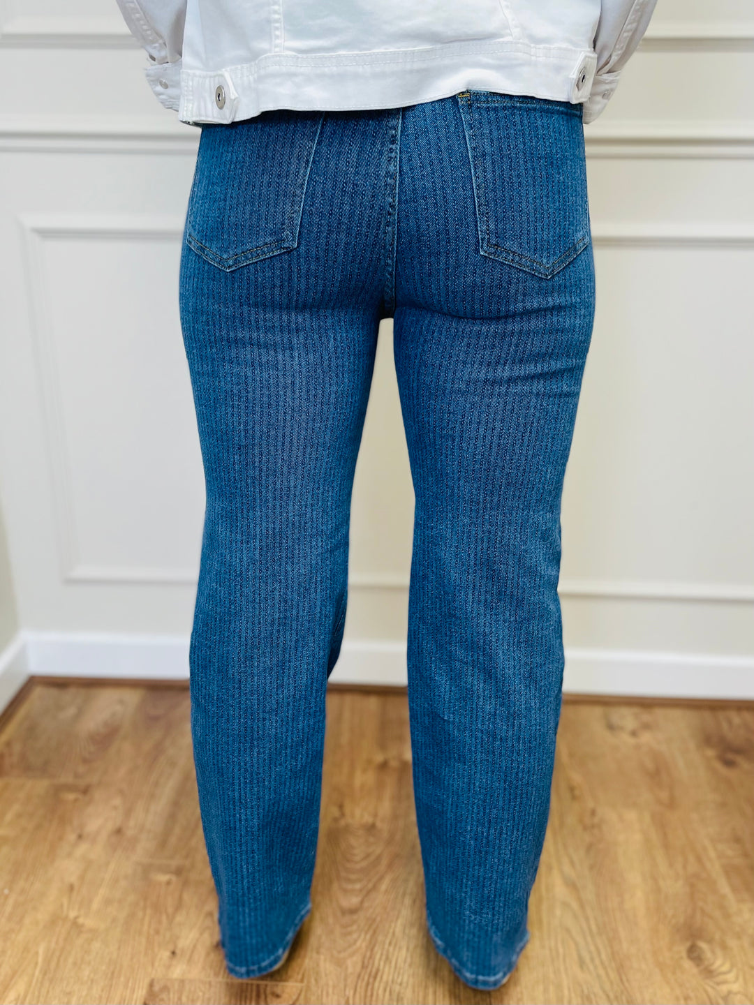 "MIA" Stripe Print Jeans