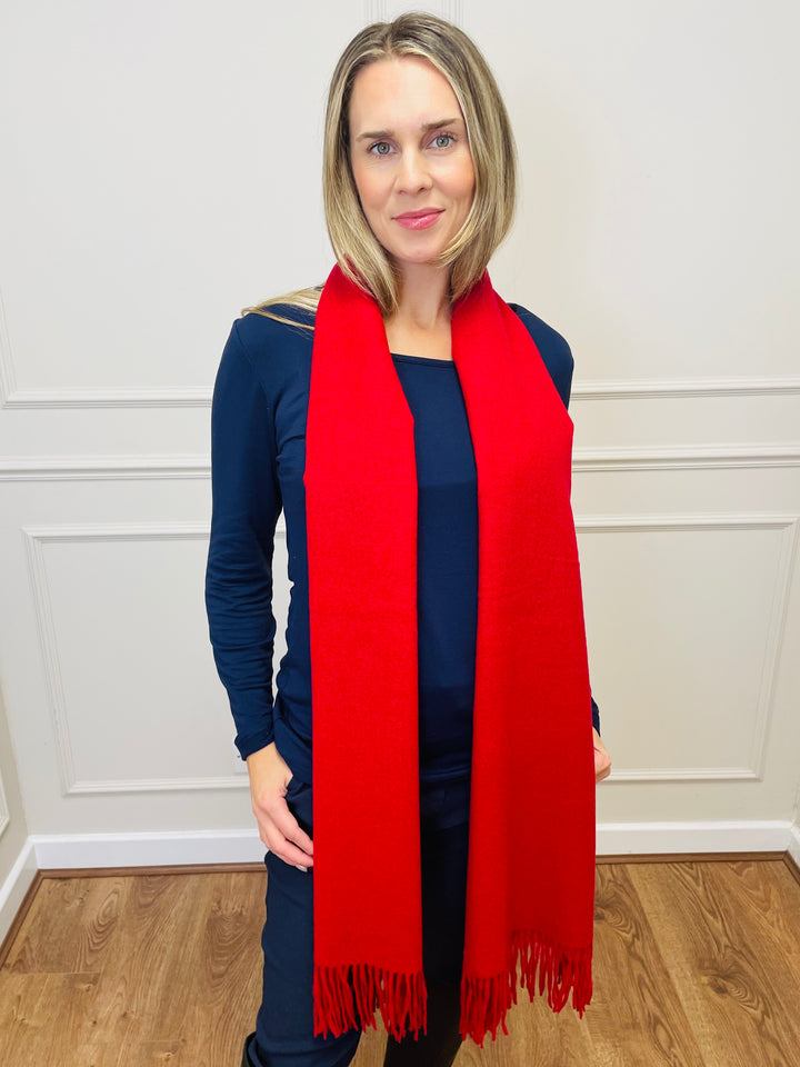 No.121 Classic Soft Scarf-Red