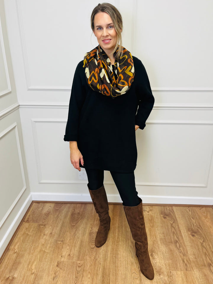 "GINNY" Basic Soft Jumper-Black