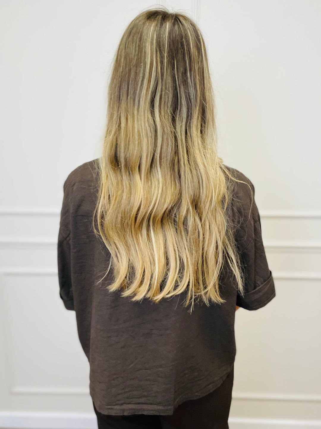 "MAYA" Short Cotton Jacket-Brown