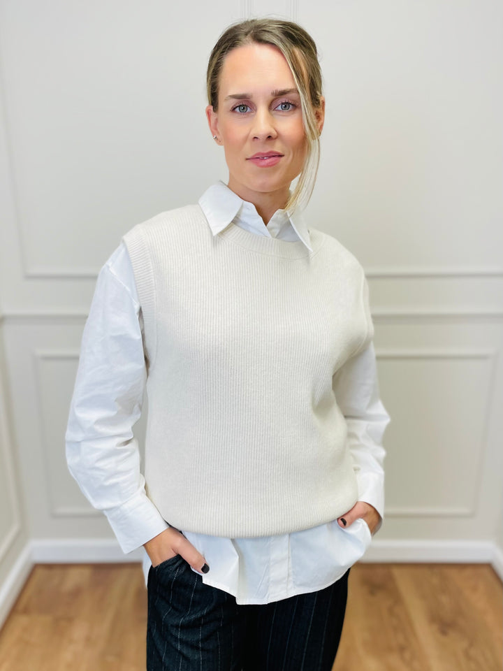 "LILI" Tank Top-Cream