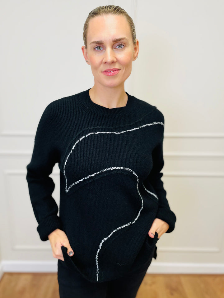 "CLARA" Soft Jumper-Black