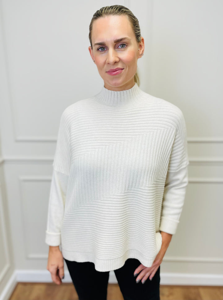 "LULU" Knitted Jumper-Cream