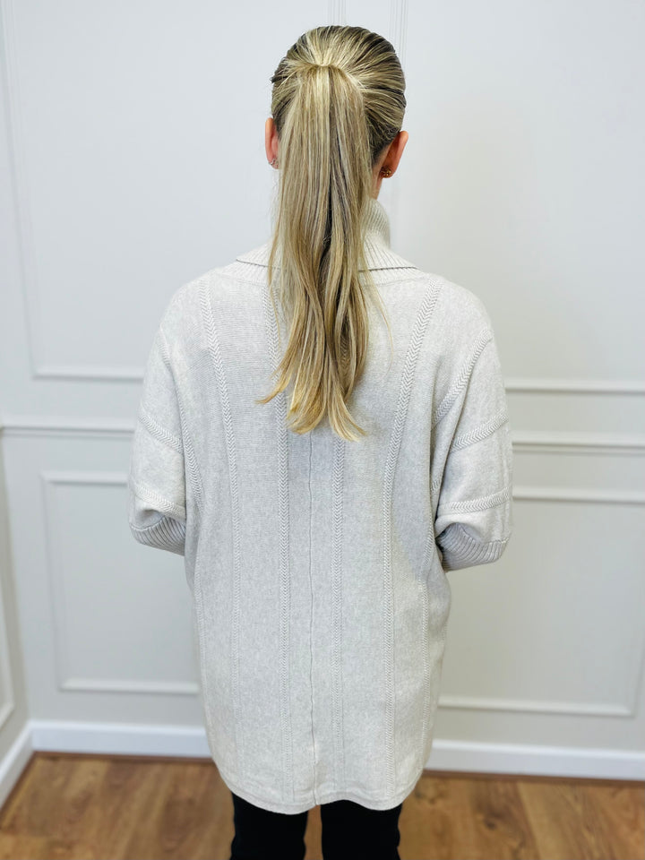 "GRACE" Knitted Jumper-Cream