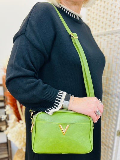 "TINA" Crossbody Handbag-Green