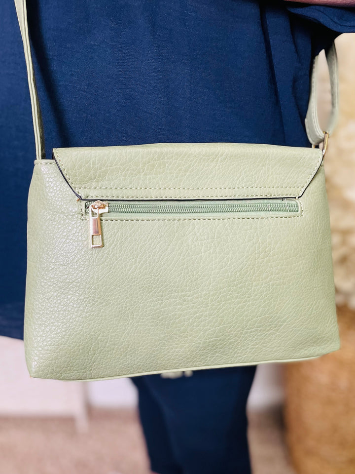 No.1 Crossbody Handbag-Sage Green