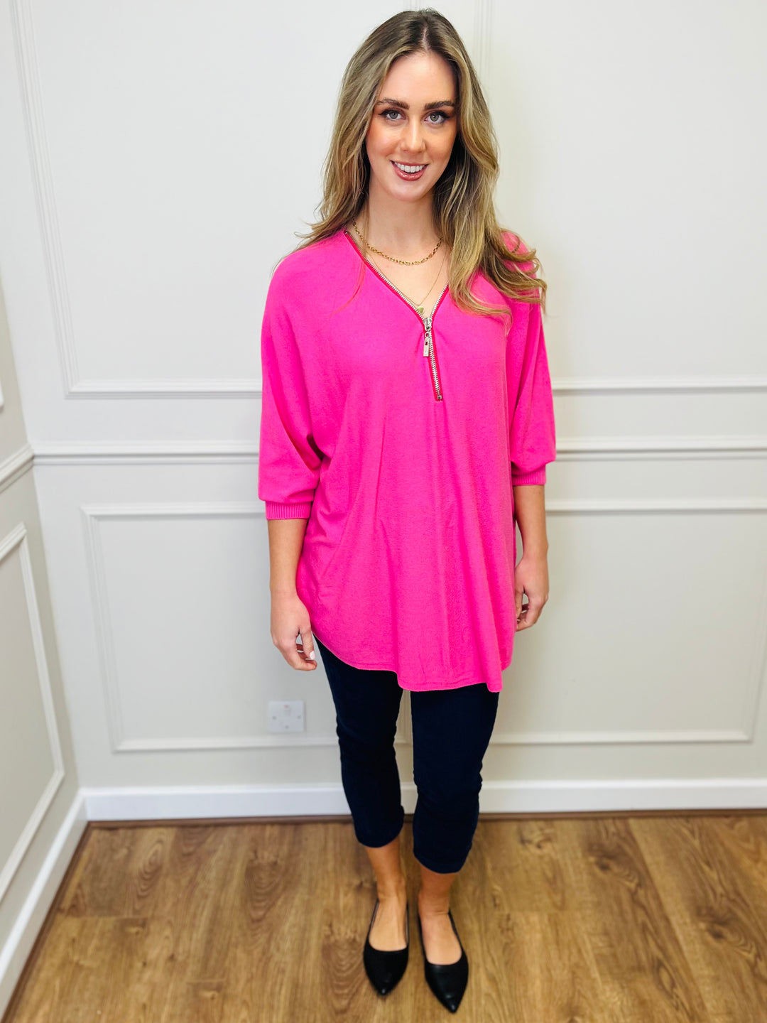 "CASSIDY" Luxury Soft Jumper-Pink