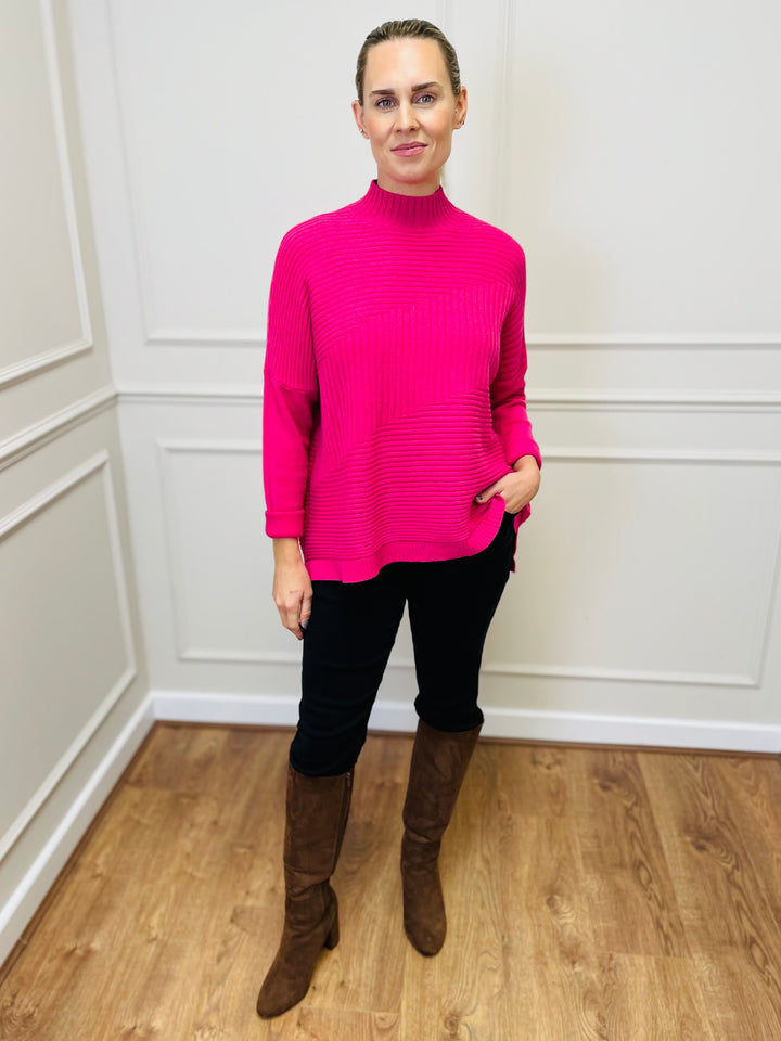 "LULU" Knitted Jumper-Pink