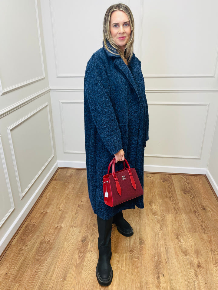 No.78 Leopard Print Handbag-Burgundy