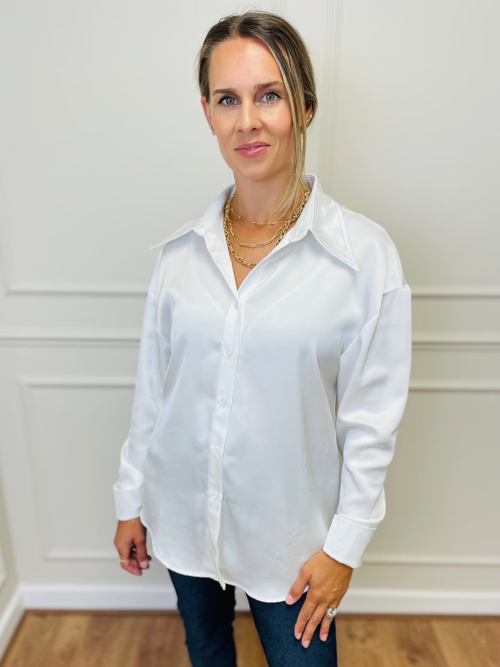 "ELEANOR" PREMIUM COLLECTION Shirt-White