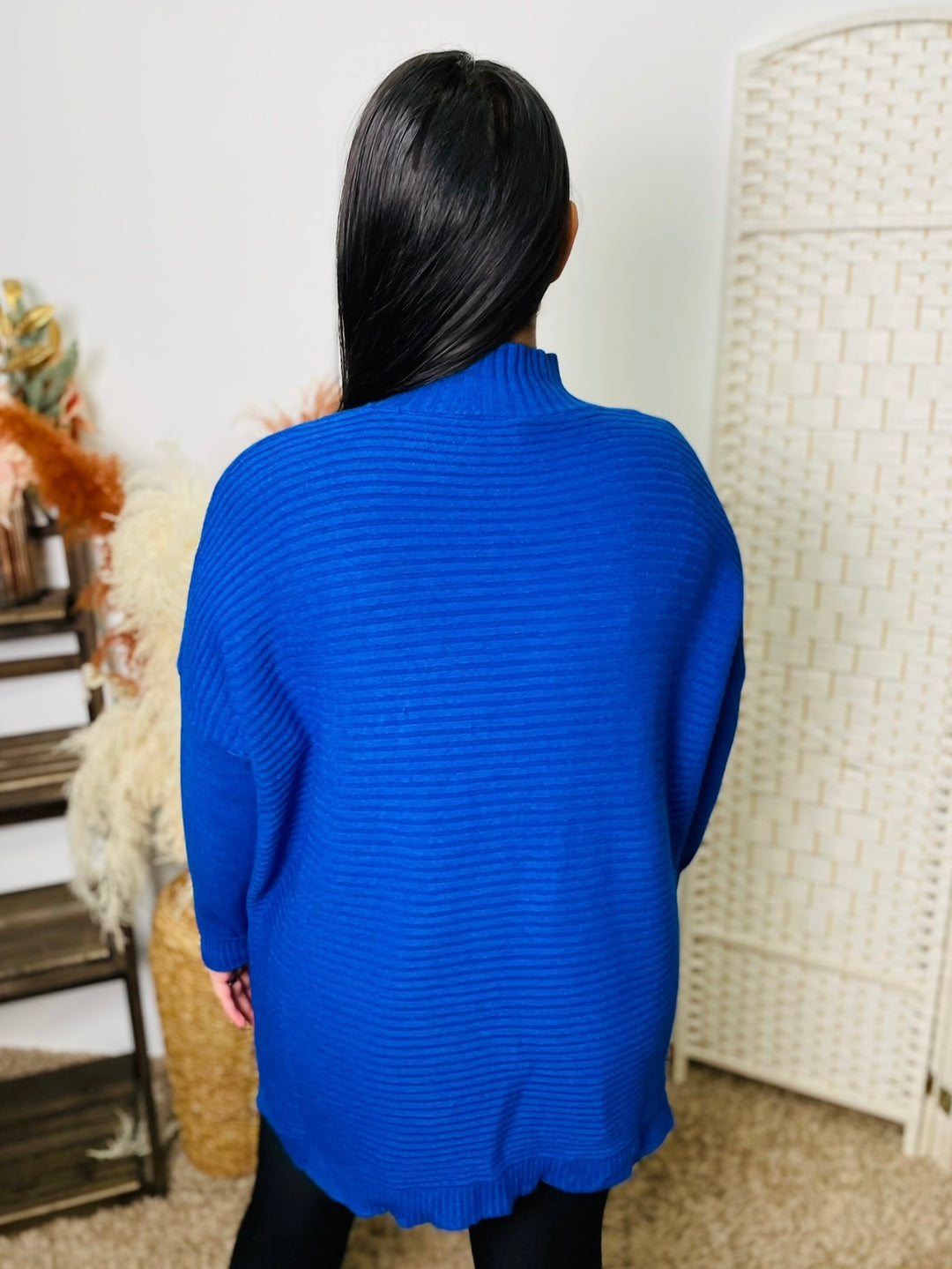 "LULU" Knitted Jumper-Royal Blue