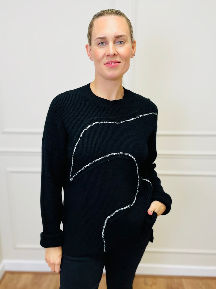 "CLARA" Soft Jumper-Black