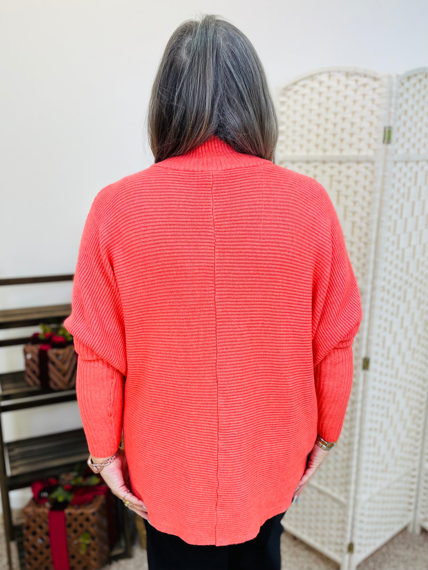 "BLAKE" Knitted Jumper-Coral