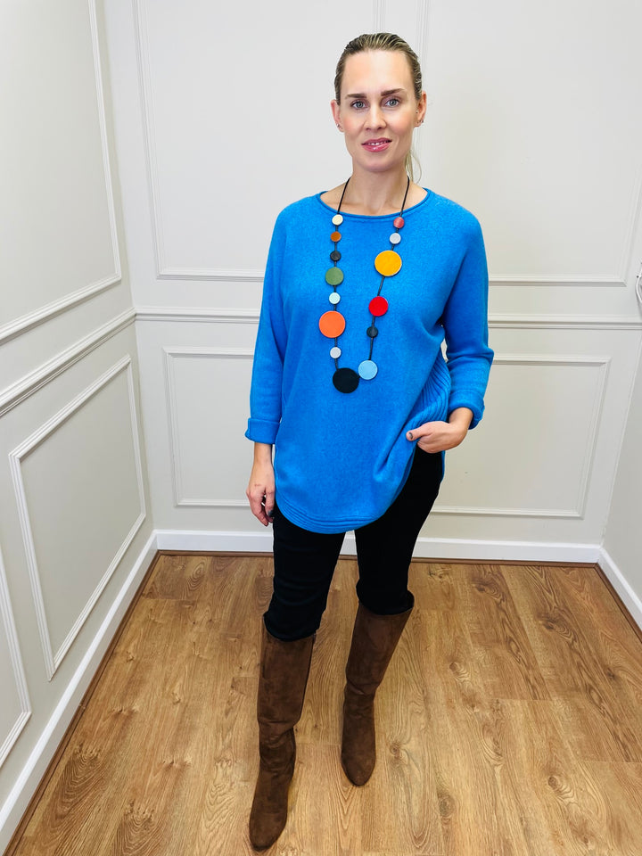 "CLEO" Soft Jumper-Blue