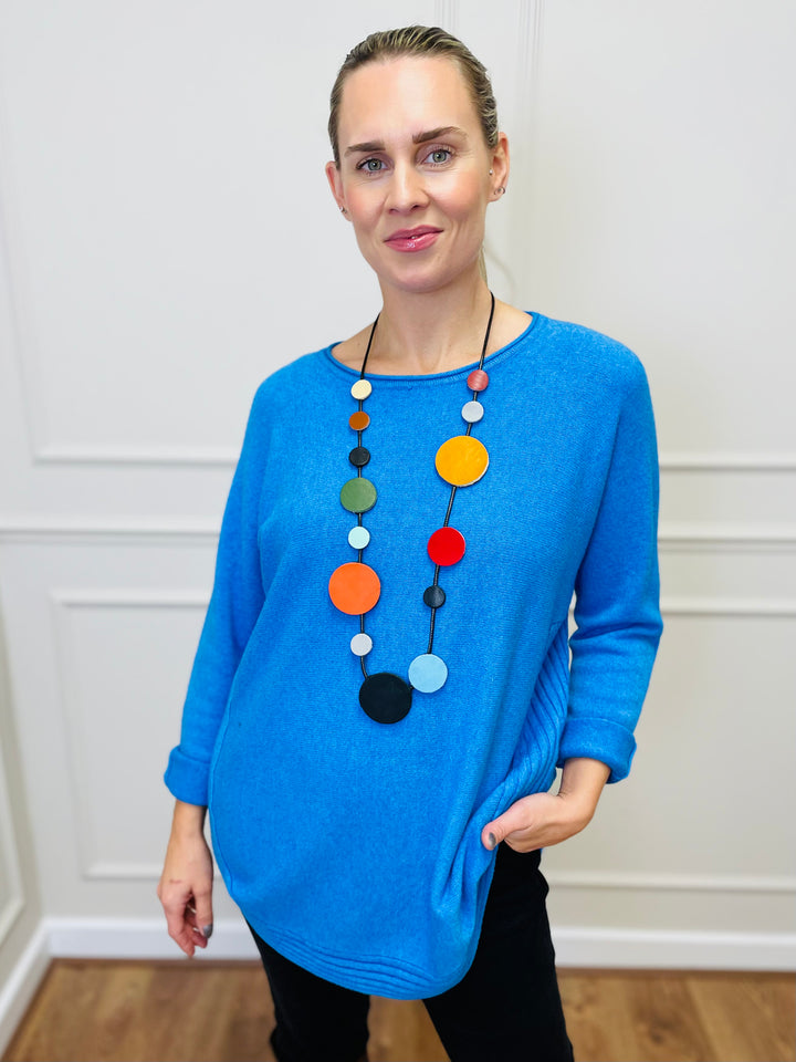 "CLEO" Soft Jumper-Blue