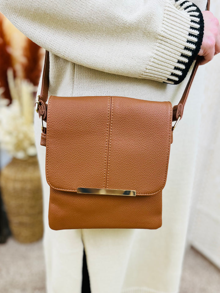 Small Crossbody Handbag-Tan