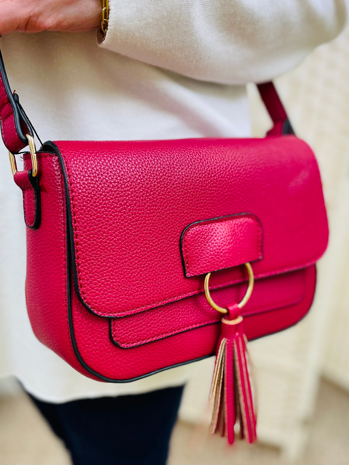 Crossbody Handbag-Red