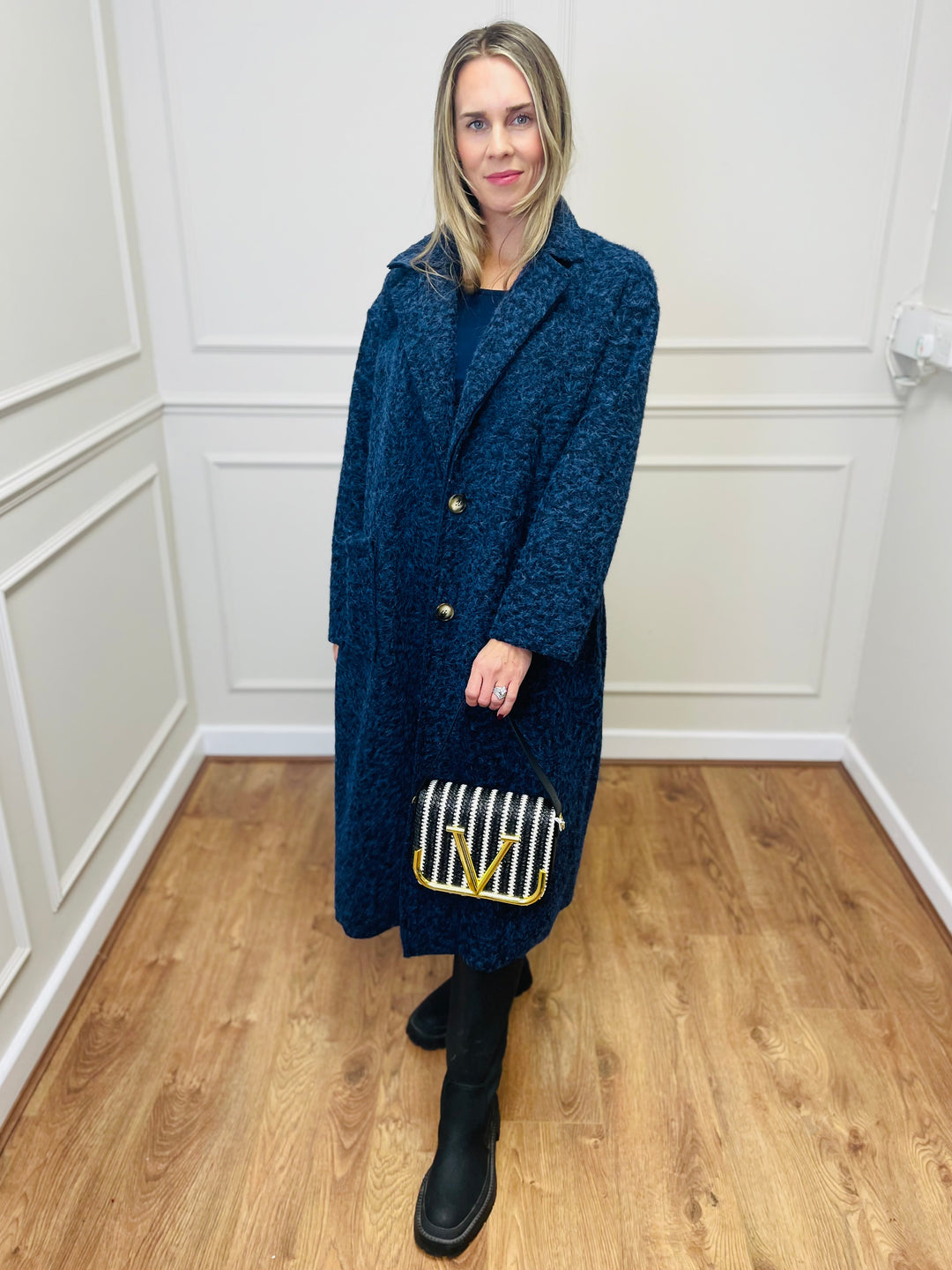 No.81 Striped Woven Bag-Black & White