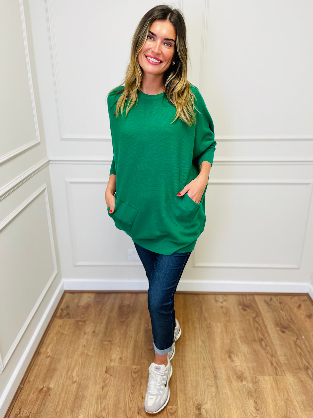 "MOLLY" Super Soft Jumper-Emerald Green