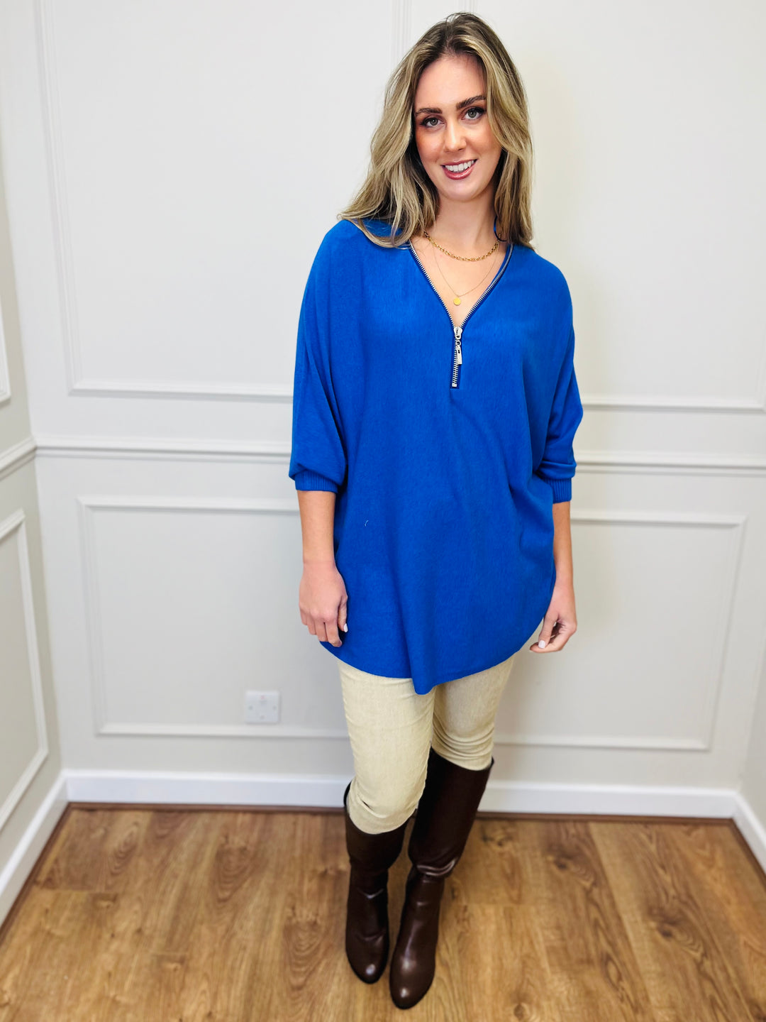 "CASSIDY" Luxury Soft Jumper-Royal Blue