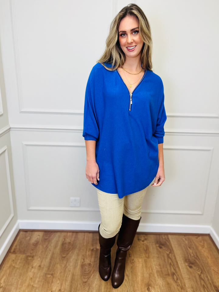 "CASSIDY" Luxury Soft Jumper-Royal Blue
