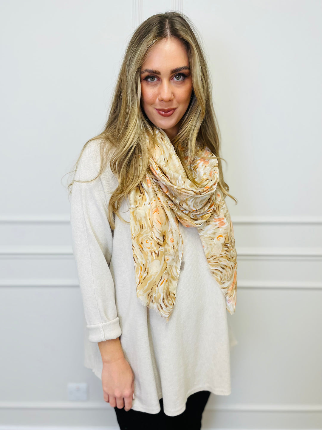 "GEORGIA" Basic Soft Jumper-Cream