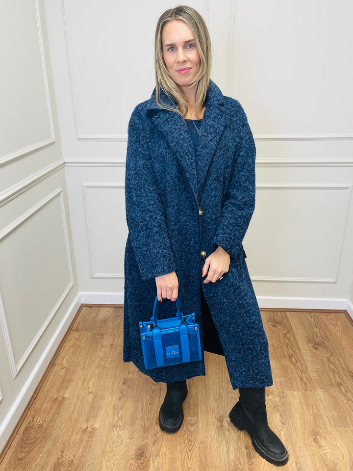 No.79 Mini Sequin Tote Bag-Blue