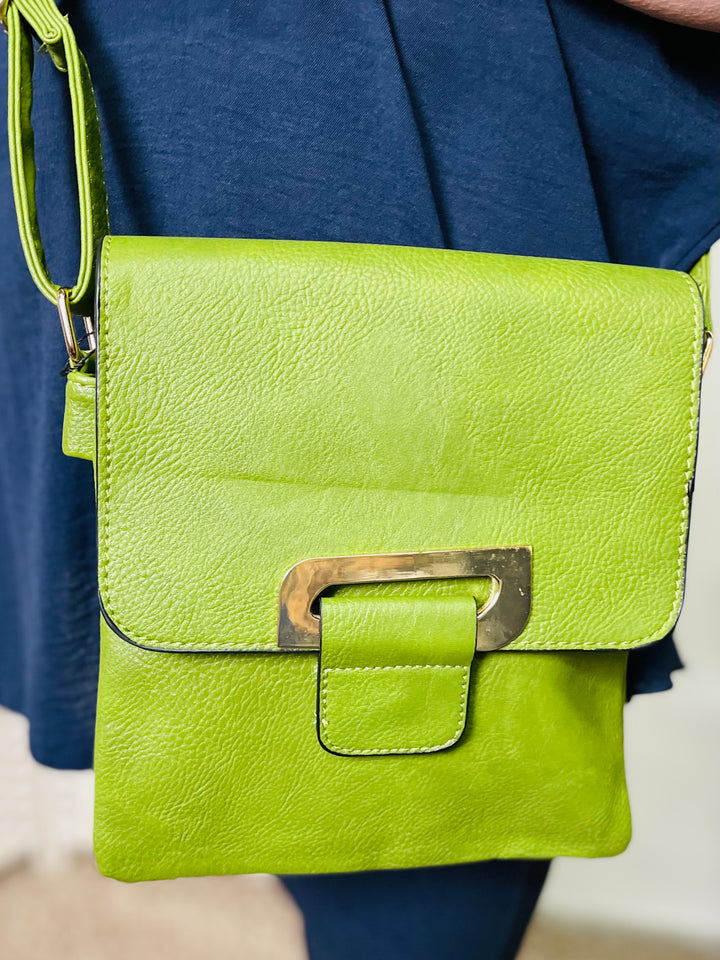 No.2 Crossbody Handbag-Lime Green