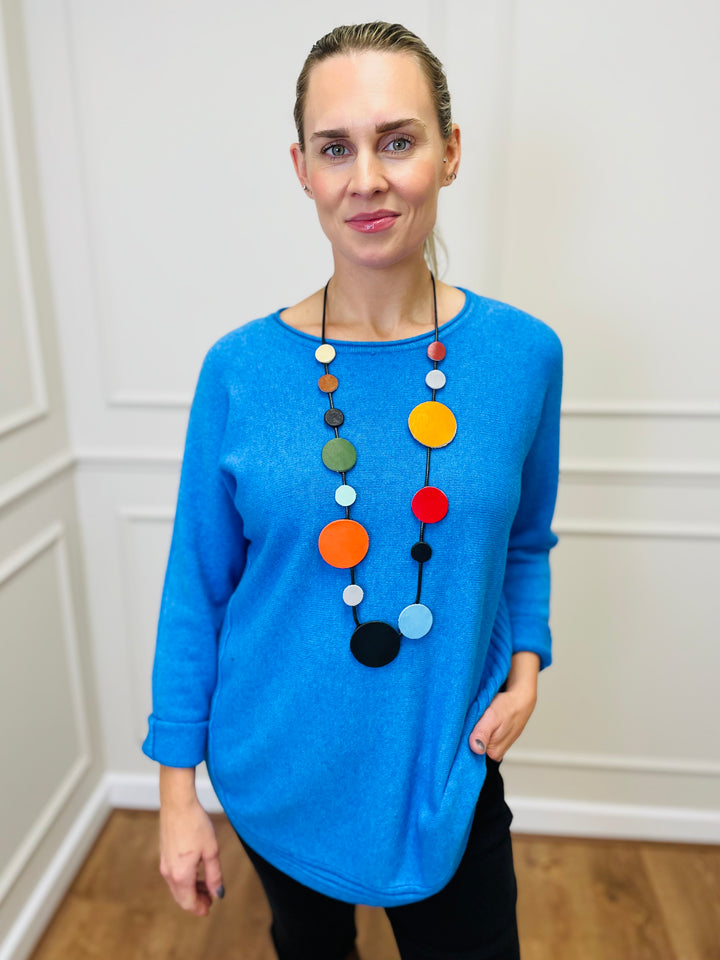 "CLEO" Soft Jumper-Blue