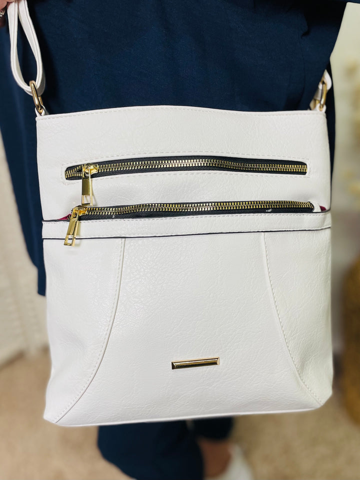 No.5 Crossbody Handbag-White