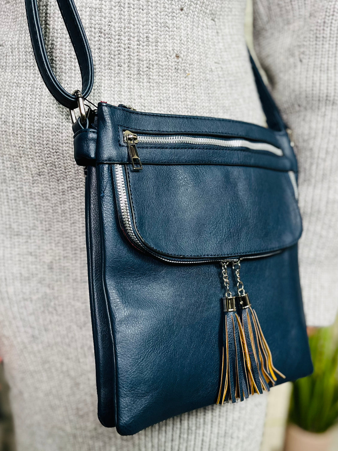 Crossbody Handbag-Navy