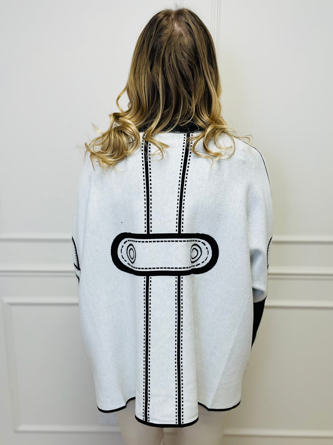 "JOY" Reversible Jumper-Black & White
