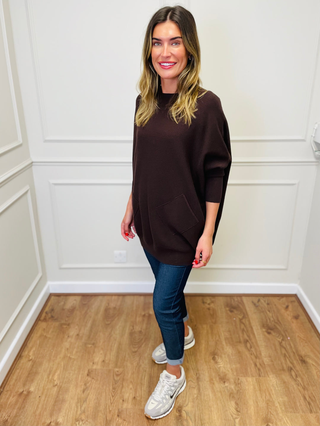 "MOLLY" Super Soft Jumper-Chocolate Brown