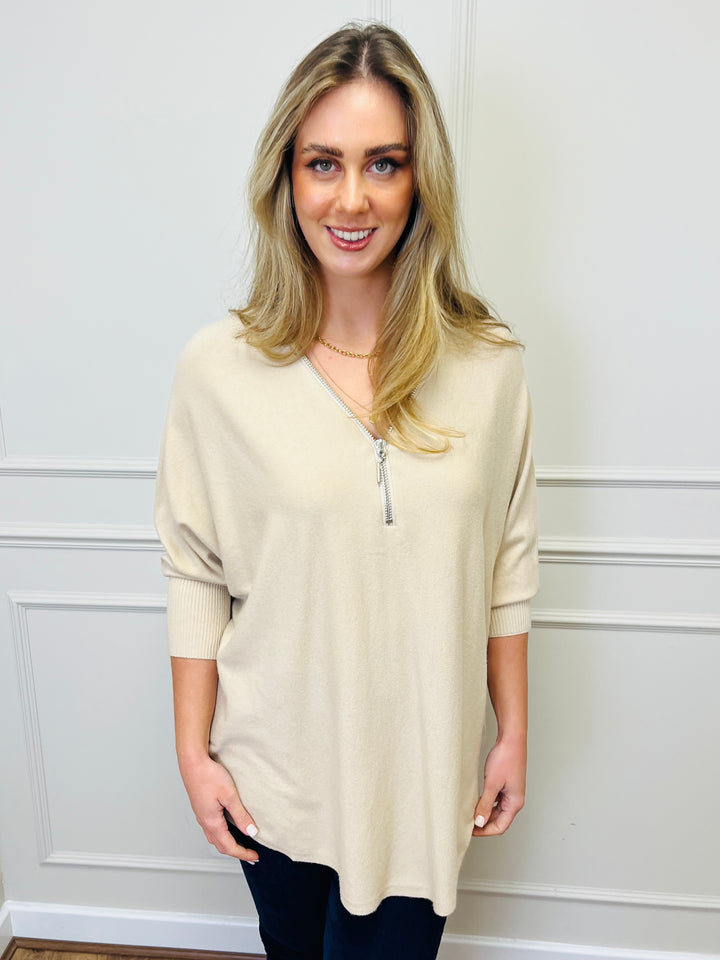 "CASSIDY" Luxury Soft Jumper-Cream