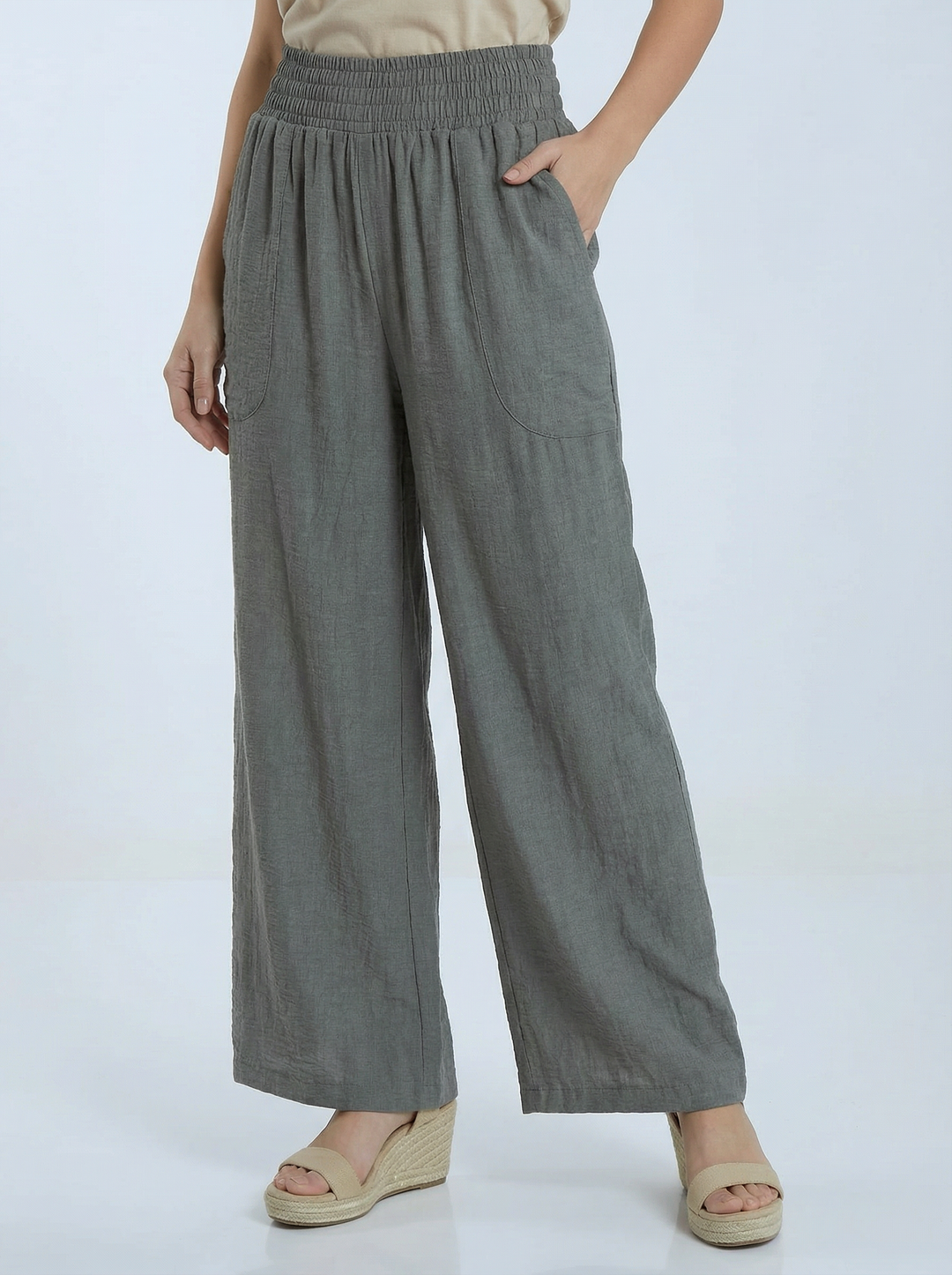 "ALLEGRA" Wide Leg Trousers