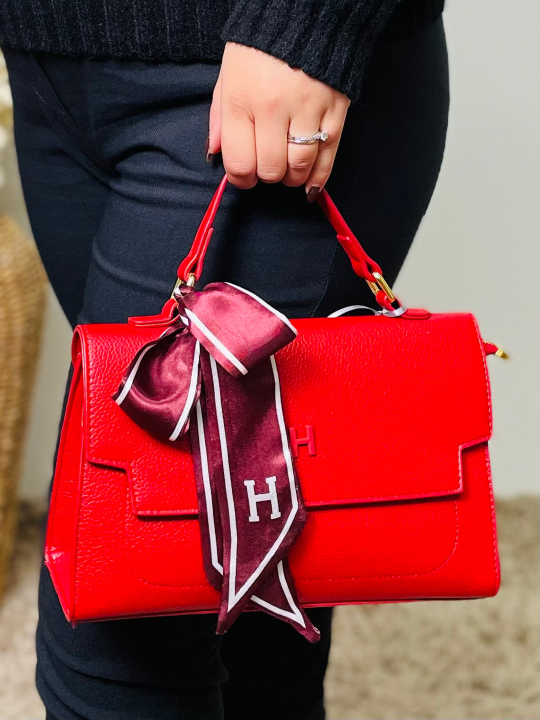 No.33 Designer Inspired Handbag-Red