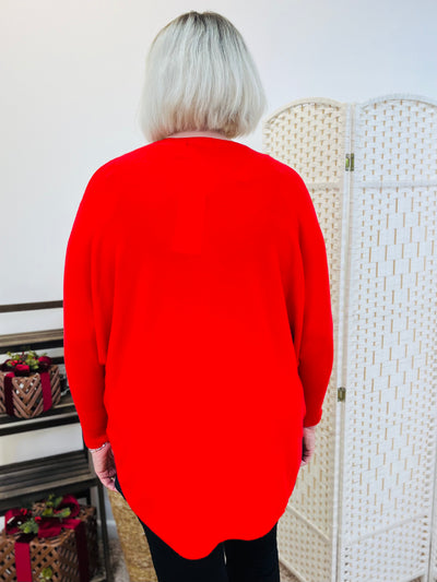 "CASSIDY" Luxury Soft Jumper-Red