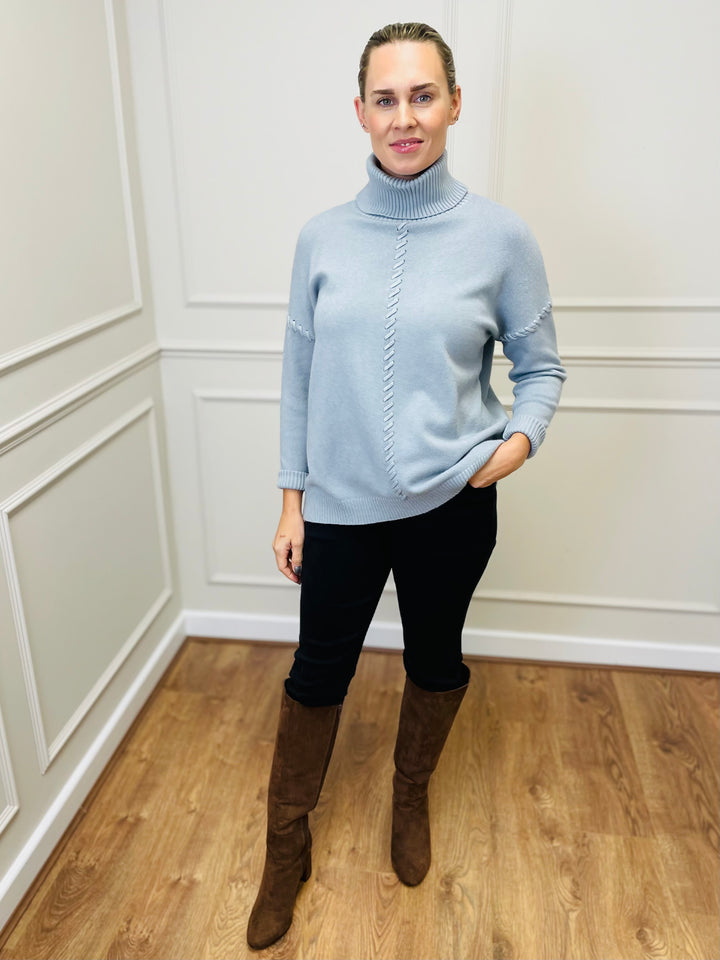 "OLIVIA" Knitted Jumper-Grey