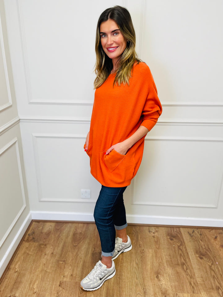 "MOLLY" Super Soft Jumper-Bright Orange