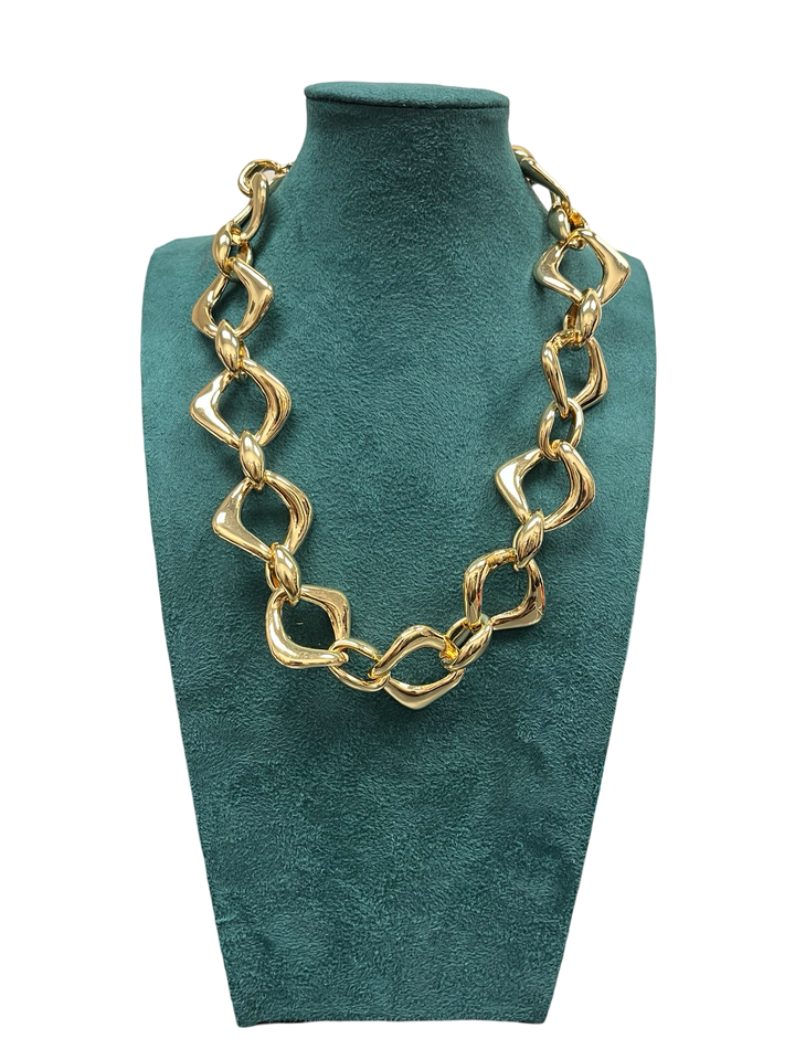 Gold Short Statement Necklace